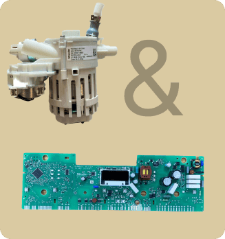 Bomba de circulación Miele + reparación electrónica (lavavajillas)